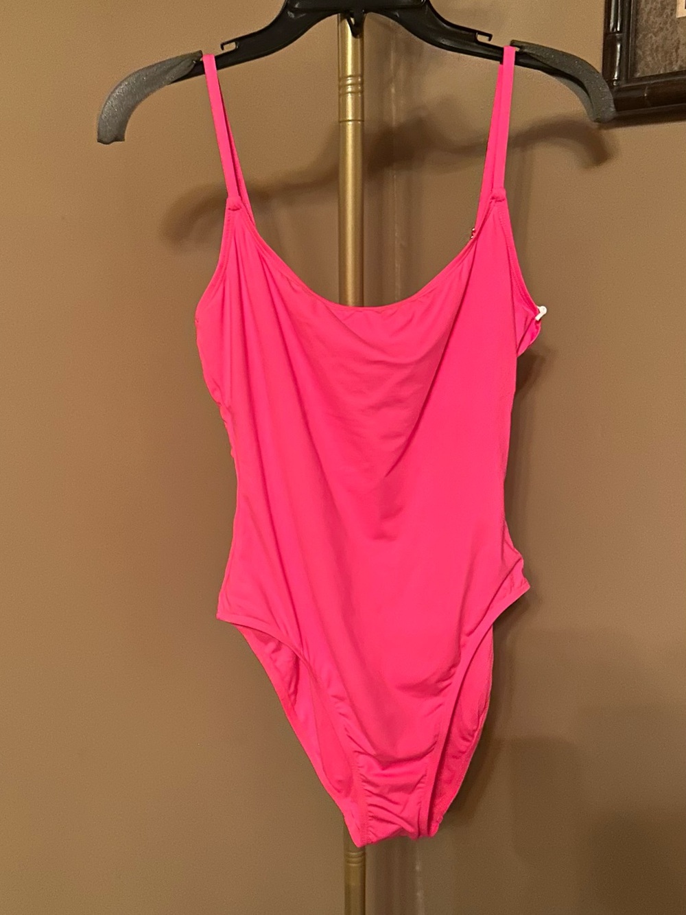 Anne Cole Hot Pink One-Piece Swimsuit